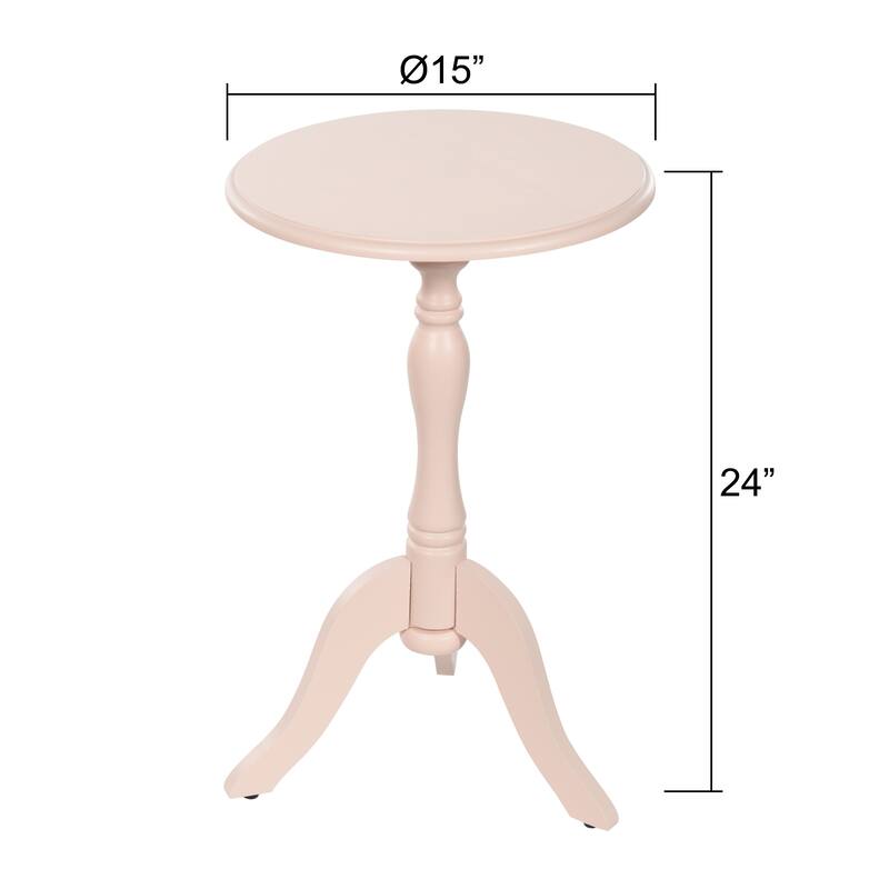 StyleCraft Harbor Breeze Round Pedestal Side Table
