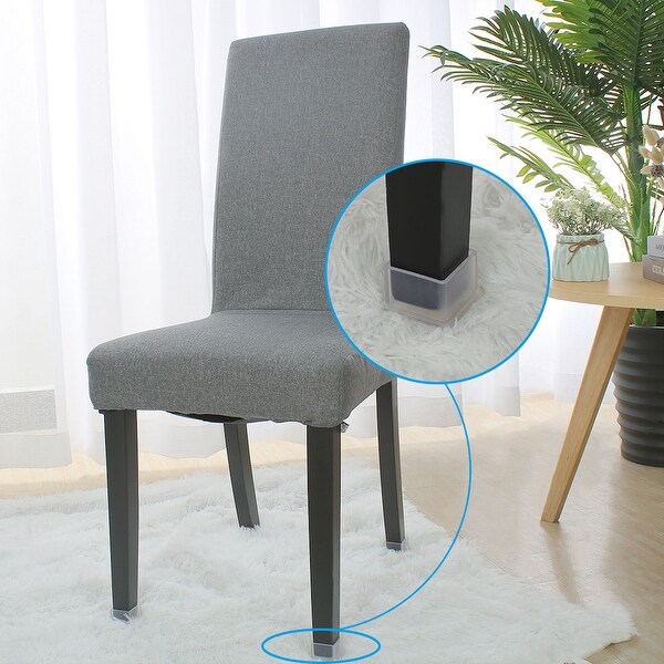 16Pcs Transparent PVC Table Chair Furniture Leg Foot Cap Cups Cover Protectror 