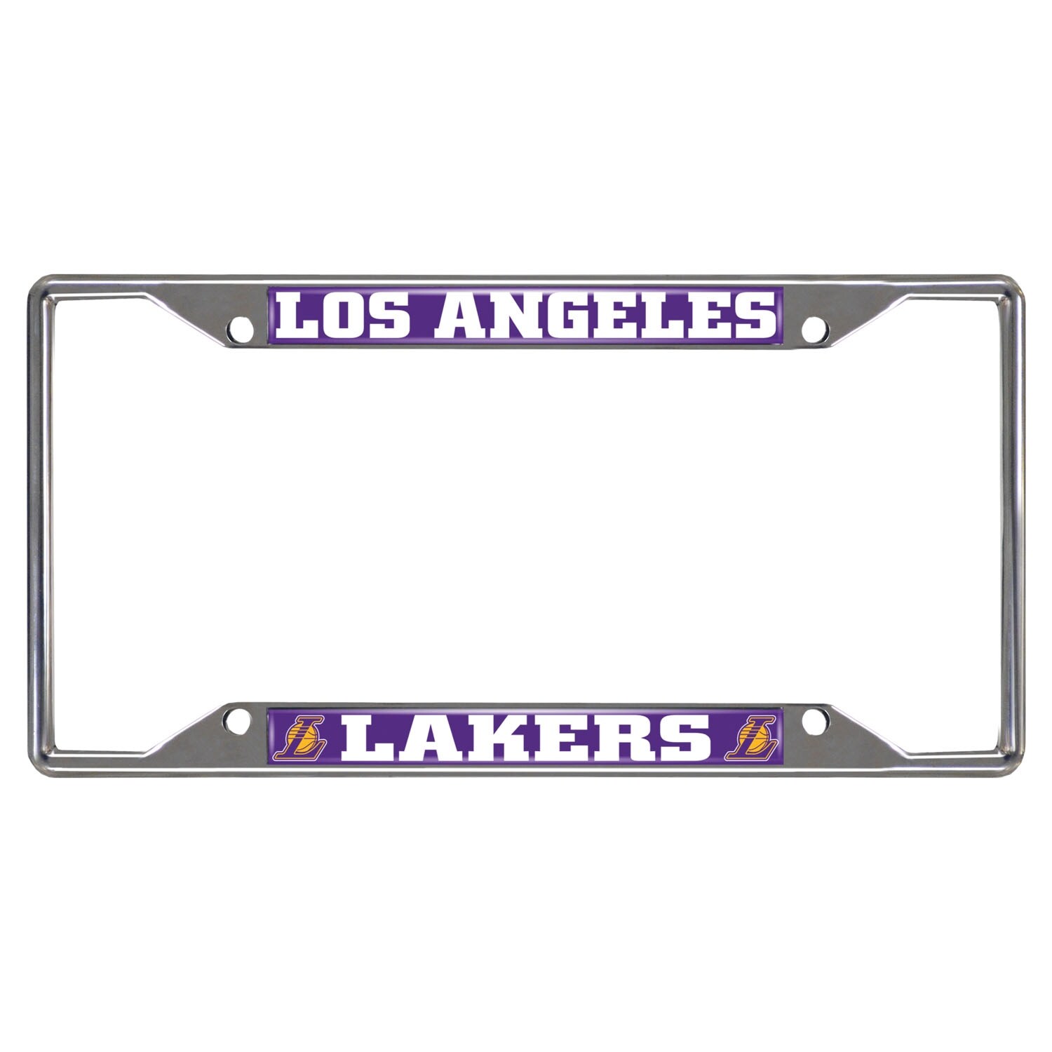 Shop Nba Los Angeles Lakers License Plate Frame 6 25 X12 25 Overstock 19394165