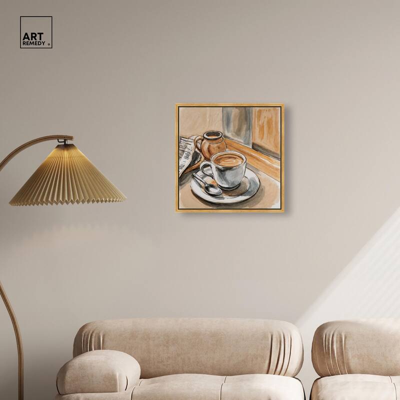 Sunday Coffee Canvas by Art Remedy