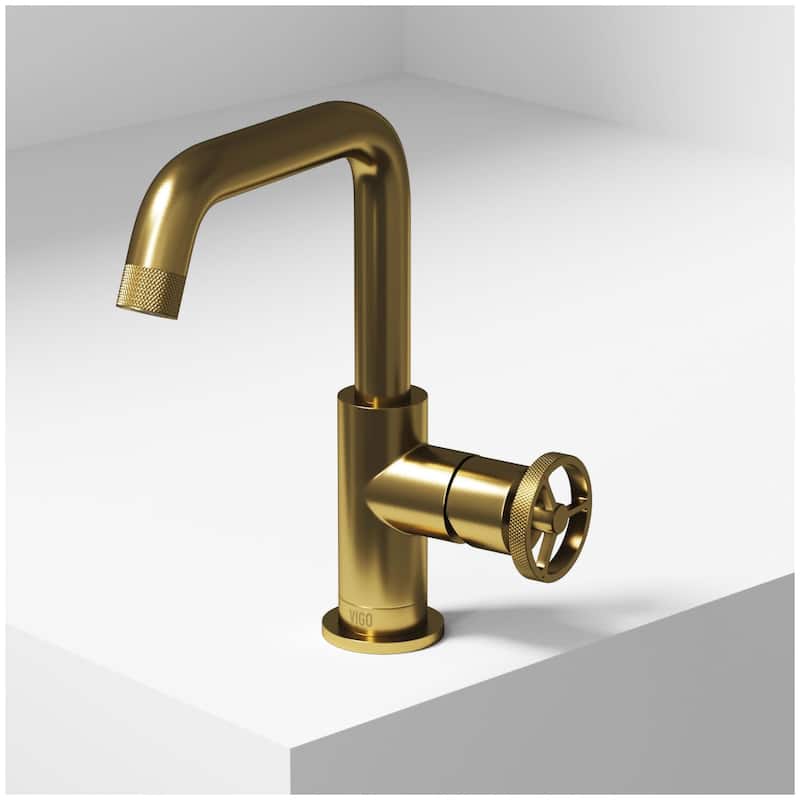 Vigo VG01047 Cass 1.2 GPM 9" H Single Handle Single Hole Bathroom