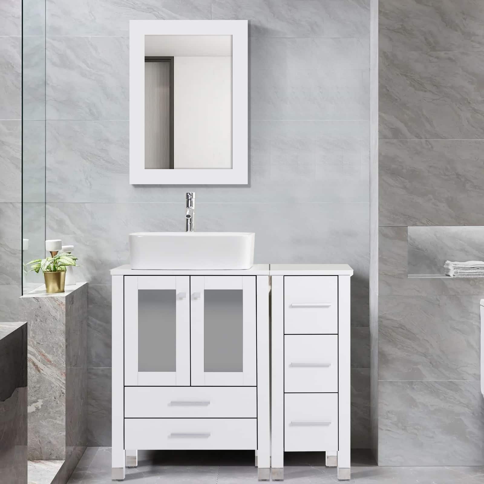 Option W-Ceramic rectangular sink