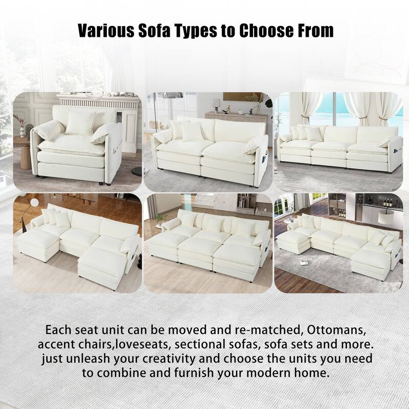 Chenille Swivel Accent Chair (Square Design)