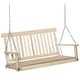 preview thumbnail 4 of 15, Outsunny 2-Seater Hanging Porch Swing Outdoor Patio Swing Chair Seat with Slatted Build and Chains wood