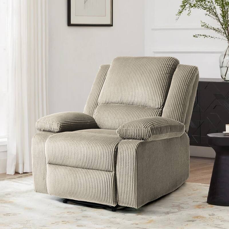 Corduroy Adjustable Recliner Chair Sofa for Living Room