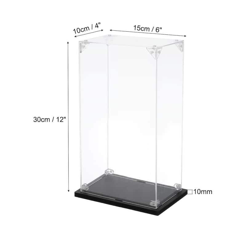 Acrylic Display Case, for Displaying Collectibles, Dolls, Model Car - 4"x6"x12"