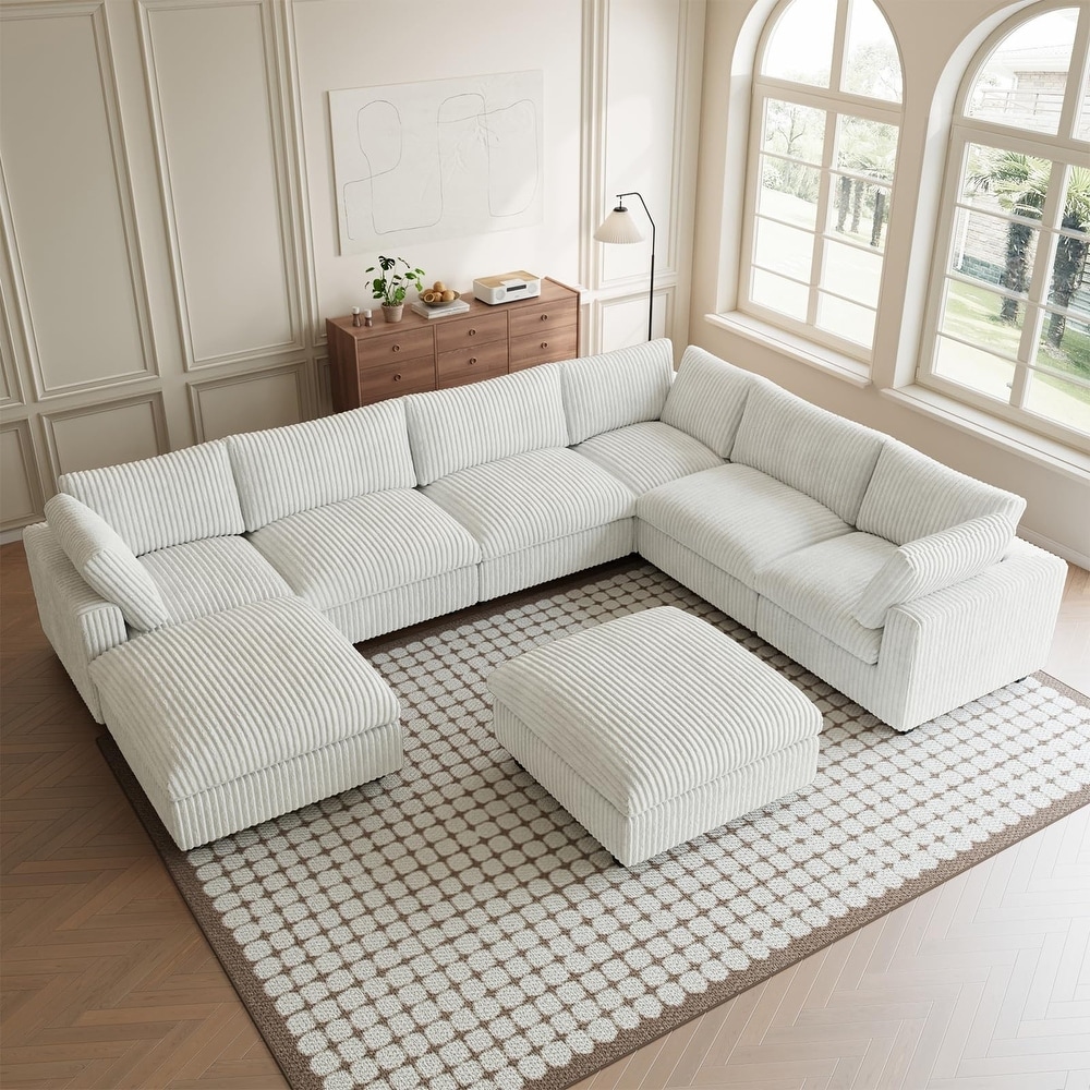 Beige 25 - 36 in Sectional Sofas