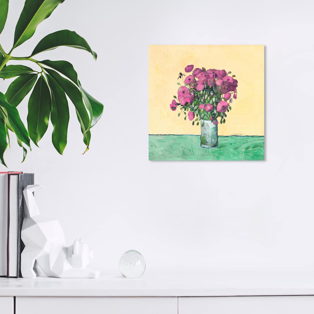 Wynwood Studio Canvas Floral and Botanical Gift of Flowers Yellow and Light Yellow Traditional Wall Art Canvas Print