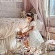 preview thumbnail 1 of 4, Olivia's Little World Princess 18-inch Doll Baby High Chair White/Off-White