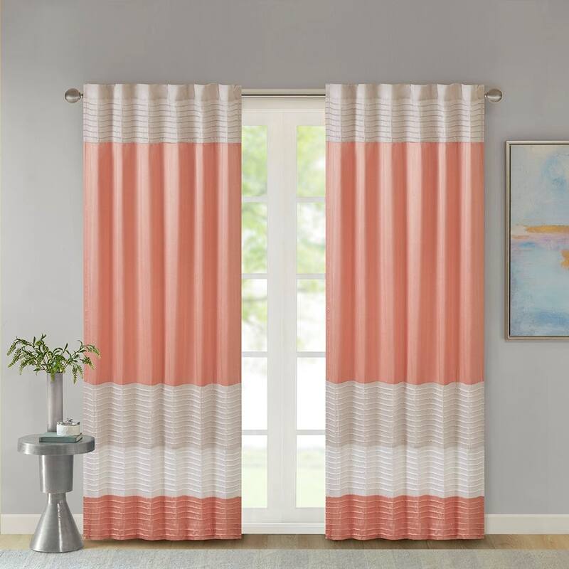 Polyoni Pintuck Curtain Panel