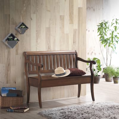 Rectangular Storage Bench - 42.25" - Brown