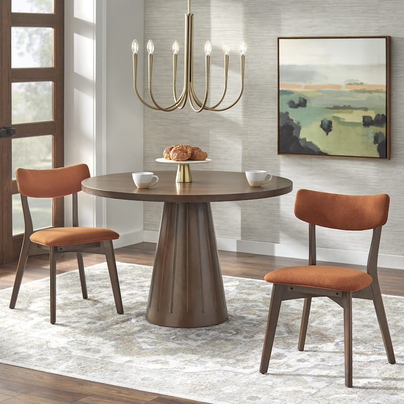 Lifestorey Castilia Dining Set - 3-Piece Autumn Orange