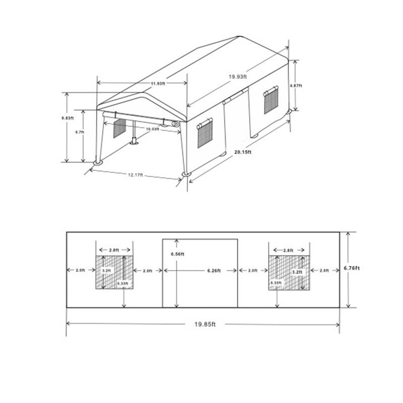 CUSchoice Heavy Duty Outdoor Portable Garage Canopy Carport