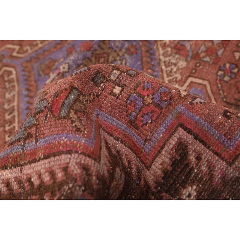 ECARPETGALLERY Hand-knotted Antalya Vintage Dark Red Wool Rug - 4'0 x 6'1