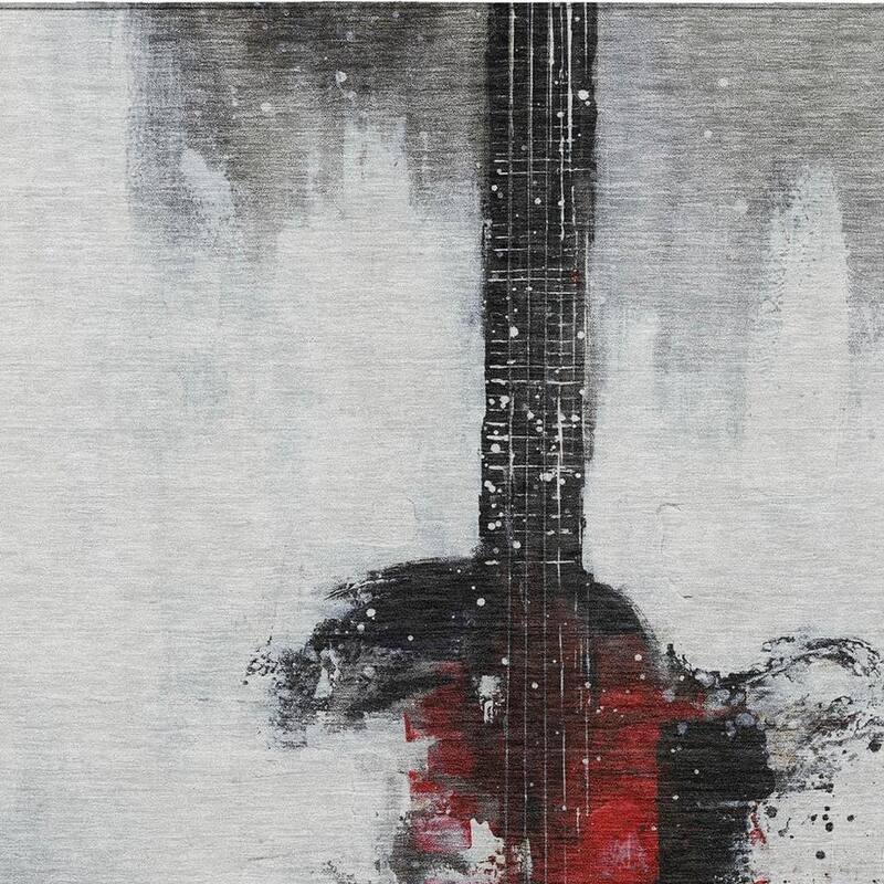 HomeRoots Abstract Transitional Rectangle Outdoor Rug