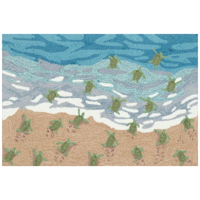 Liora Manne Frontporch Turtle Beach Indoor/Outdoor Area Rug