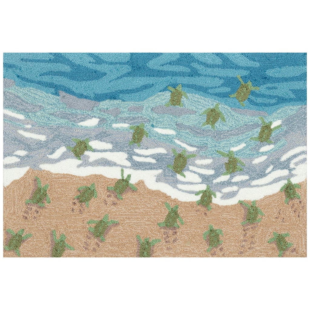 Liora Manne Frontporch Turtle Beach Indoor/Outdoor Area Rug