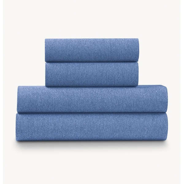 slide 2 of 33, Ella Jayne Soft Heather Jersey Knit Sheet Set