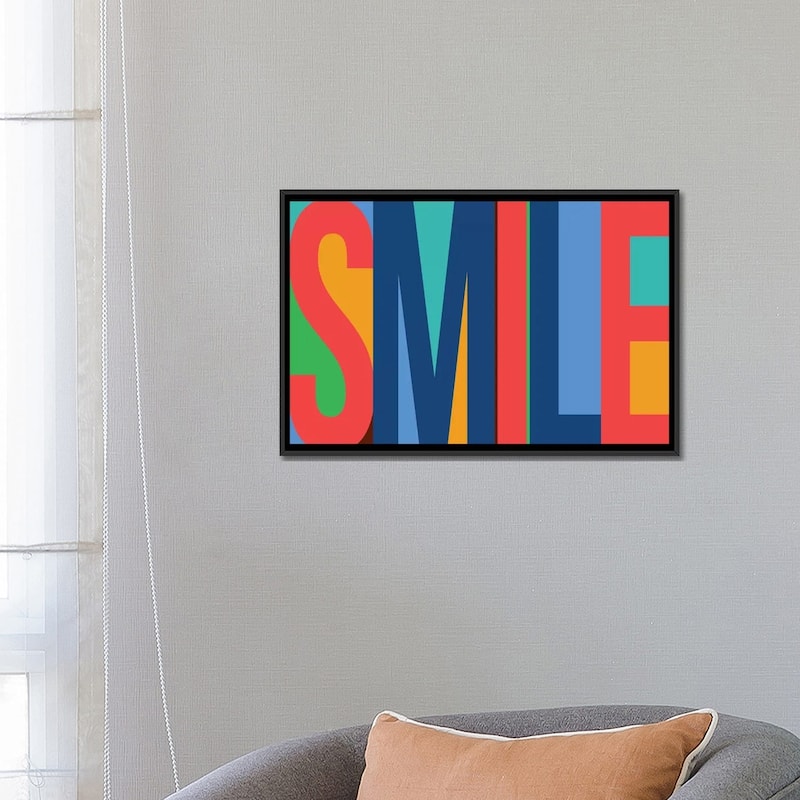 iCanvas "Smile" by PI Studio Framed Canvas Print