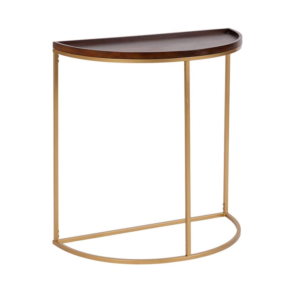 Kate and Laurel Dorrah Half-Circle Console Table