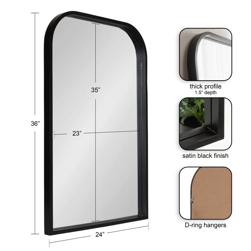 Kate and Laurel Travis Arch Framed Wall Mirror