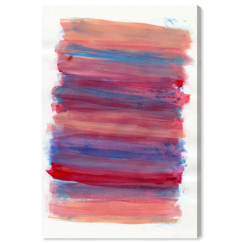 Wynwood Studio Abstract Looking at the Sunset Pink and Modern & Contemporary Wall Art Canvas Print