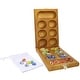 preview thumbnail 1 of 3, GSE™ Oak Folding Wooden Mancala Board Game with Multi-Color Glass Stones and Storage Bag