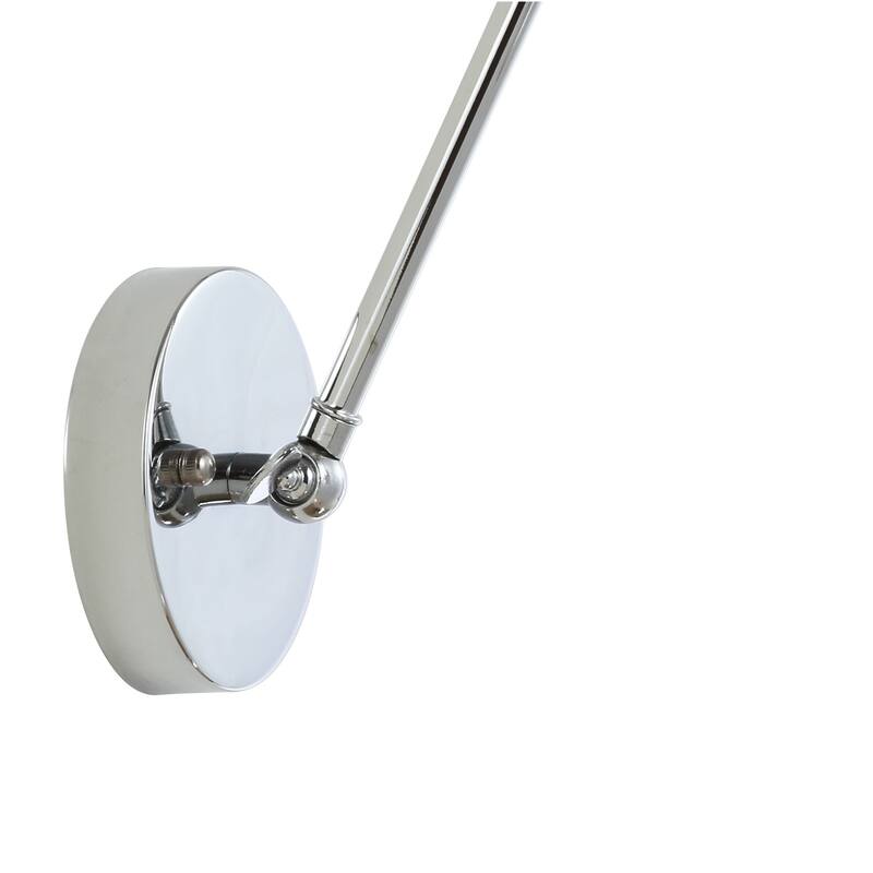 Elliot 7" Adjustable Arm Metal LED Wall Sconce, Chrome by JONATHAN Y
