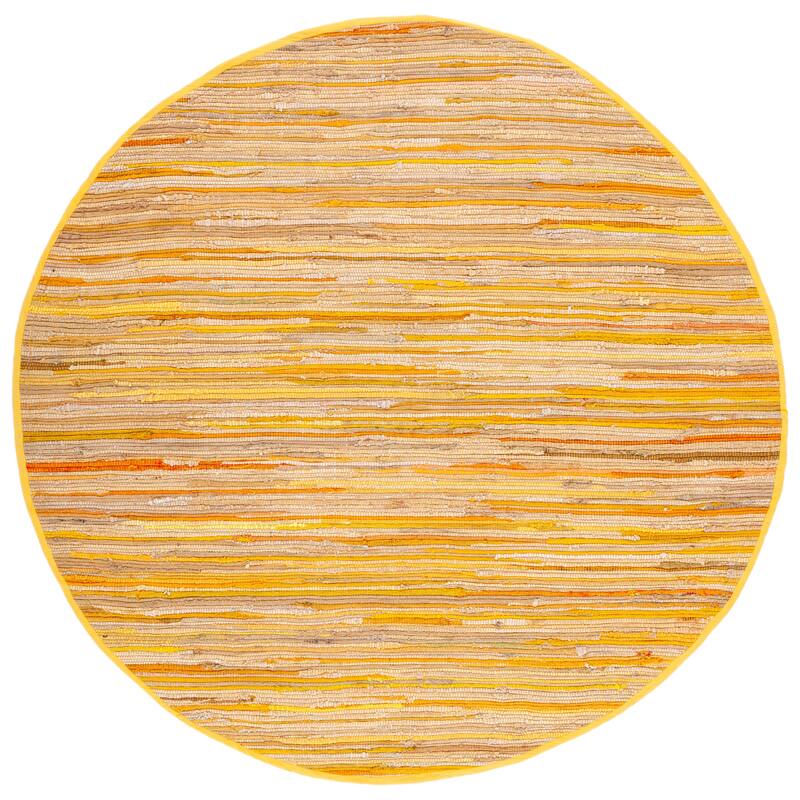 SAFAVIEH Handmade Rag Rug Sevim Casual Stripe Cotton Rug