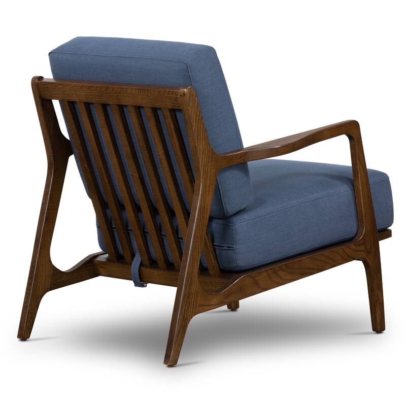 Poly & Bark Verity 25" Fabric Lounge Chair - Solid Wood Frame