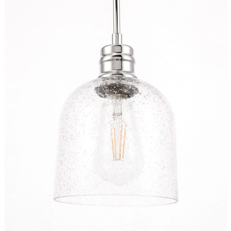 Candie 6-Inch 1-Light Clear Glass Pendant