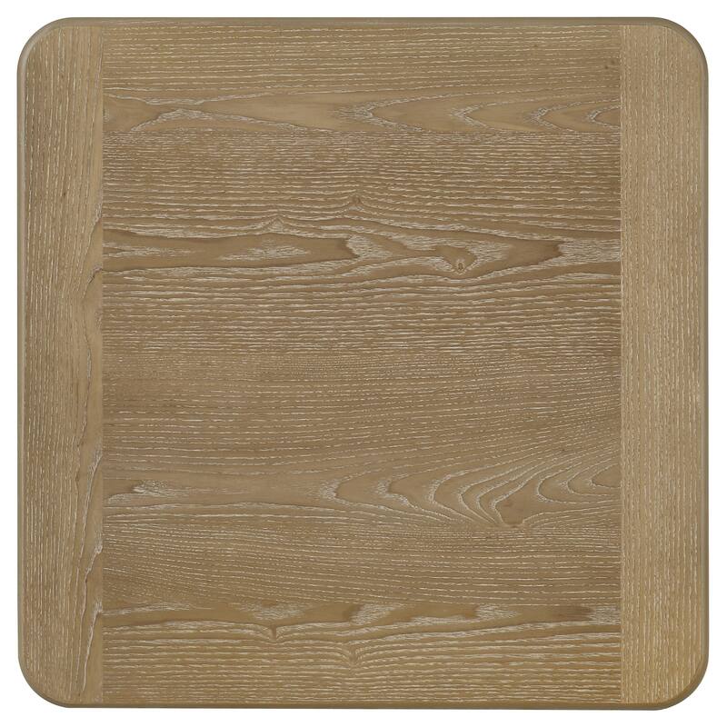 Adina Wood Coffee Table Set Distressed Light Brown