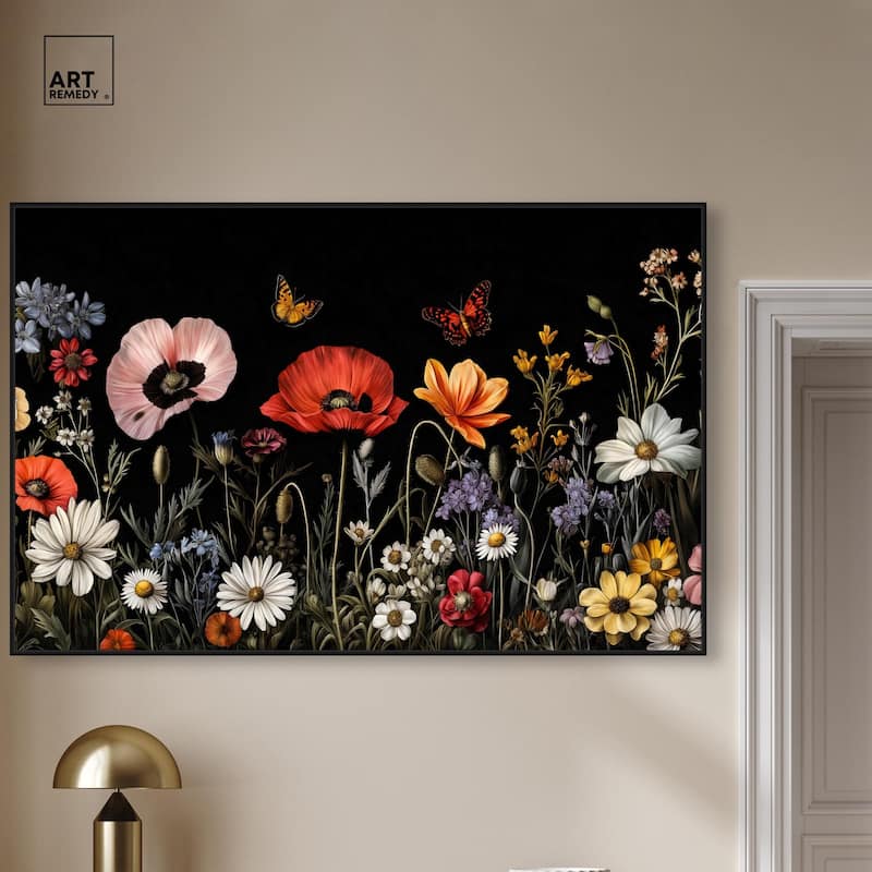 Wildflower Panorama Canvas by Art Remedy