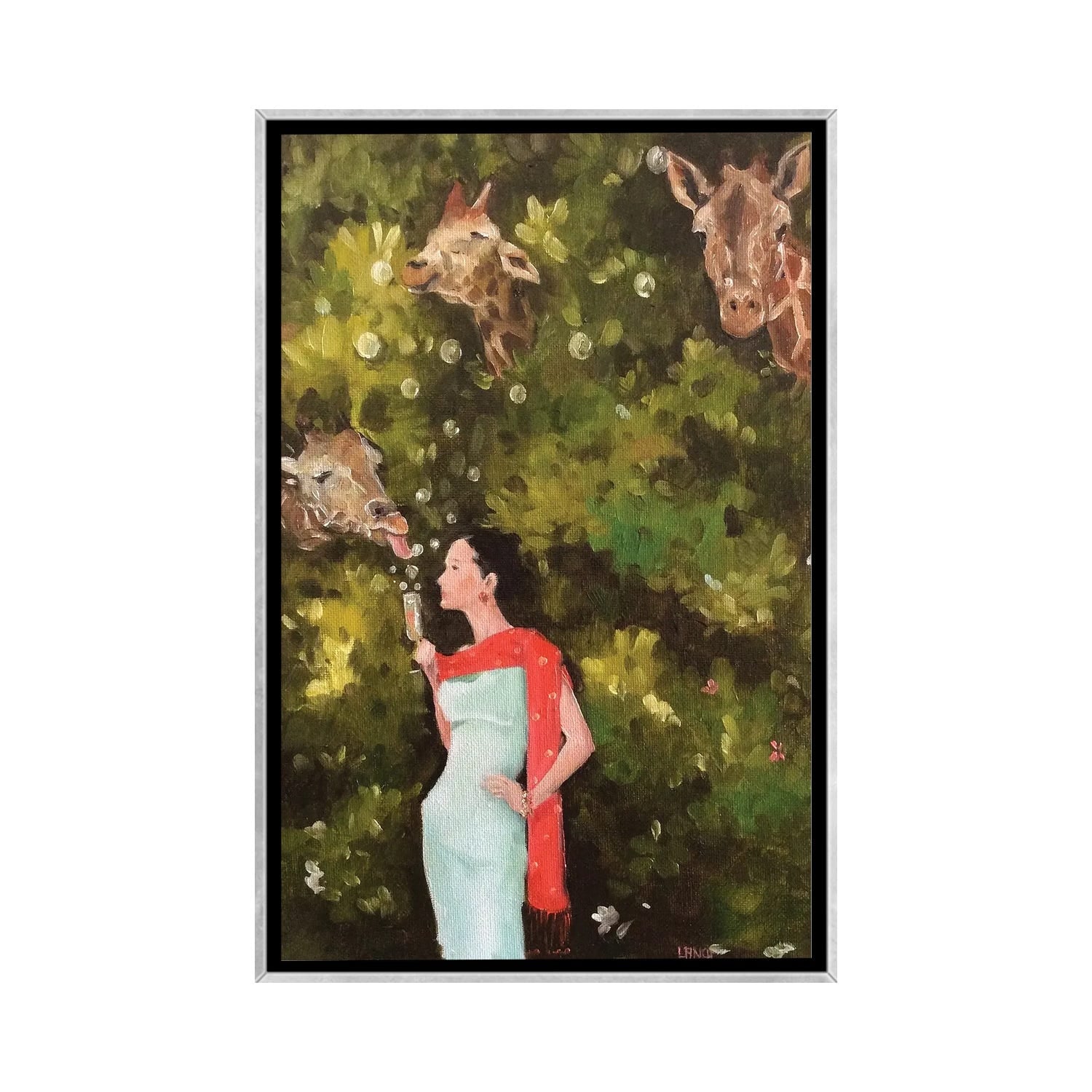 iCanvas "Champagne In The Afternoon" by Lisa Finch Framed