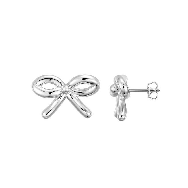Victoria Townsend Silver Plated Bow Srud Earrings