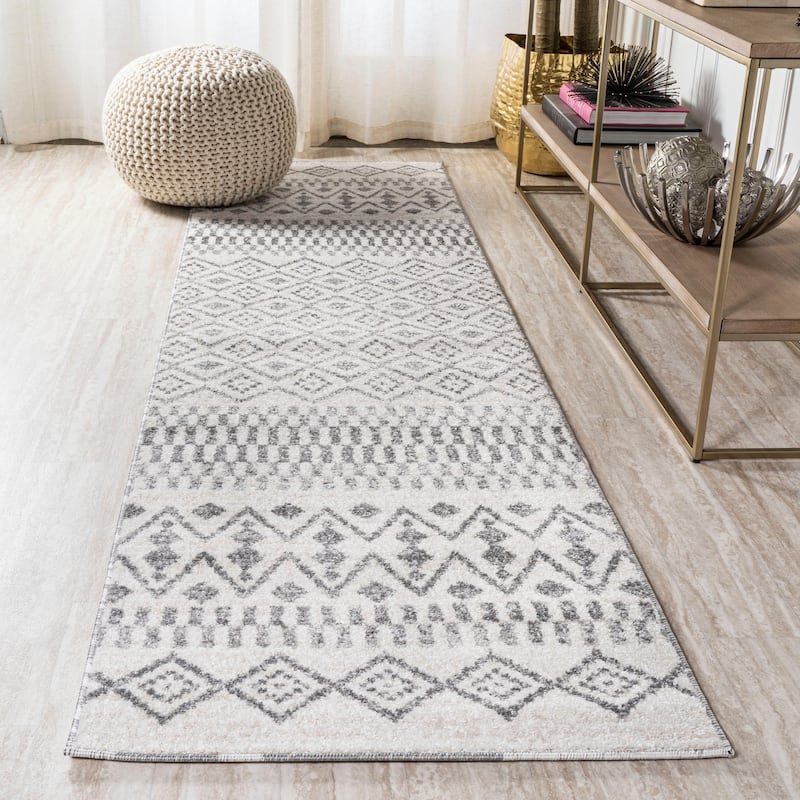 JONATHAN Y Bhalil Berber Geometric Stripe Area Rug