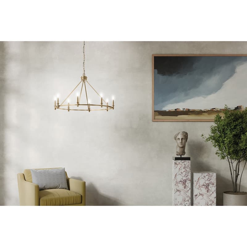 Kichler 52706 Carrick 8 Light 41" Wide Taper Candle Ring Chandelier
