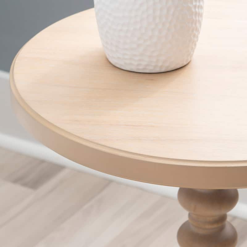 Linon Kallie Round Spindle Accent Table