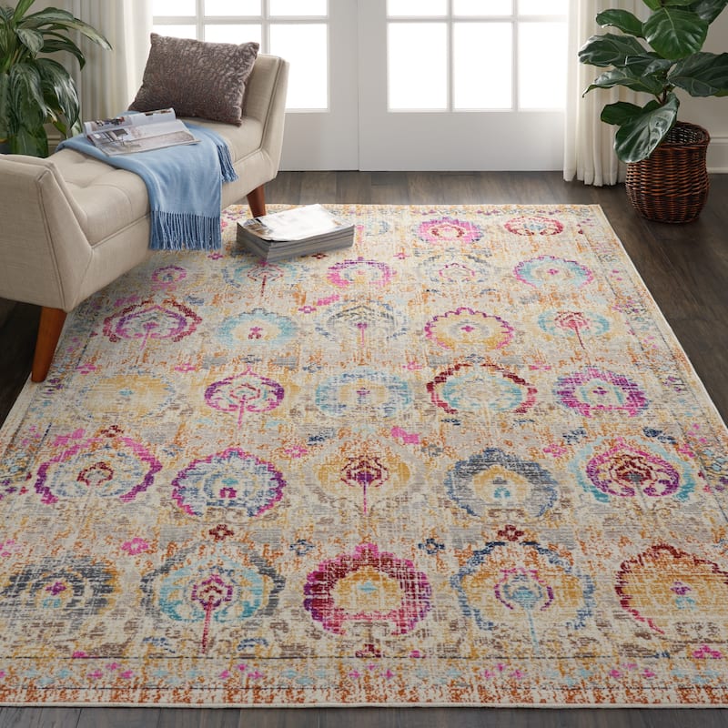 Nourison Vintage Kashan Persian Medallion Area Rug