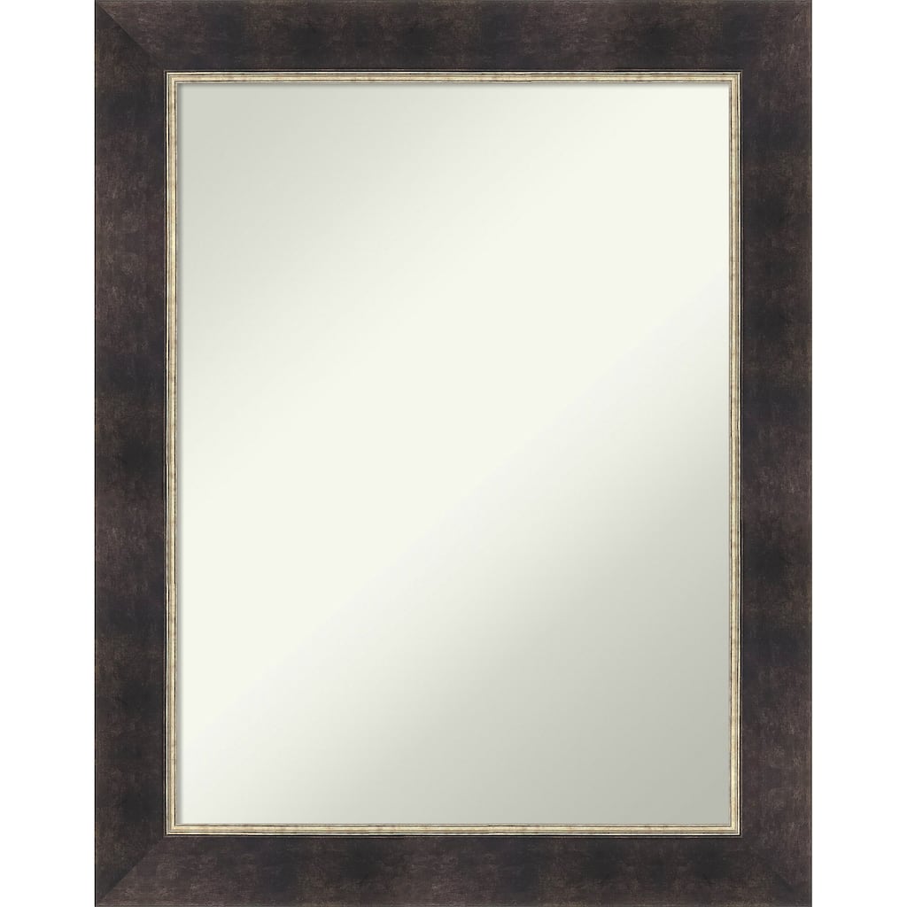 Odin Antique Bronze Non-Beveled Wood Framed Wall Mirror - Odin Antique Bronze