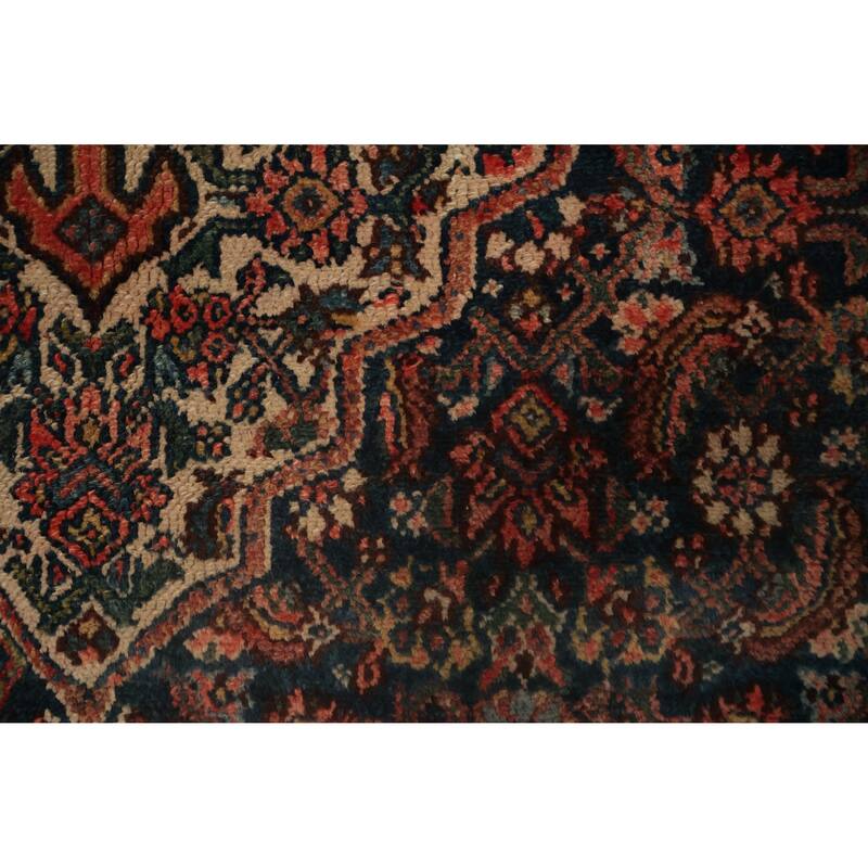 Hand Knotted Oriental 100% Wool Carpet Traditional Medallion Beige & Ivories Bibikabad Area Rug - 6' 2'' X 4' 5''