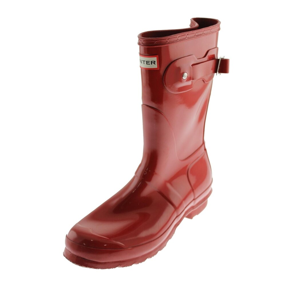 womens red hunter boots