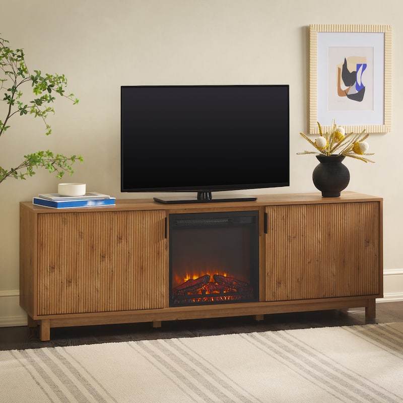 Middlebrook 70-inch TV Stand with Electric Fireplace