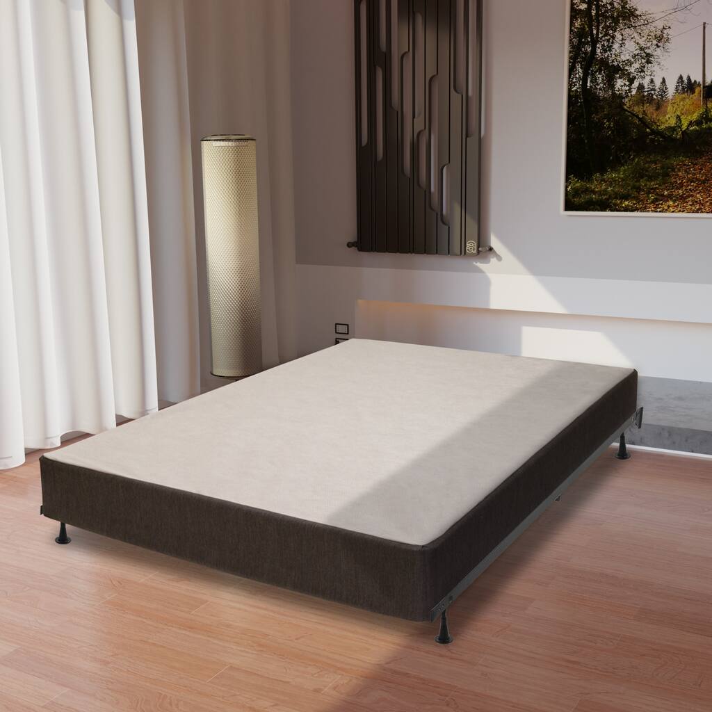 Onetan, 4.5-Inch & 8-inch Easy Wood Box Spring/Foundation With Simple Assembly With Frame