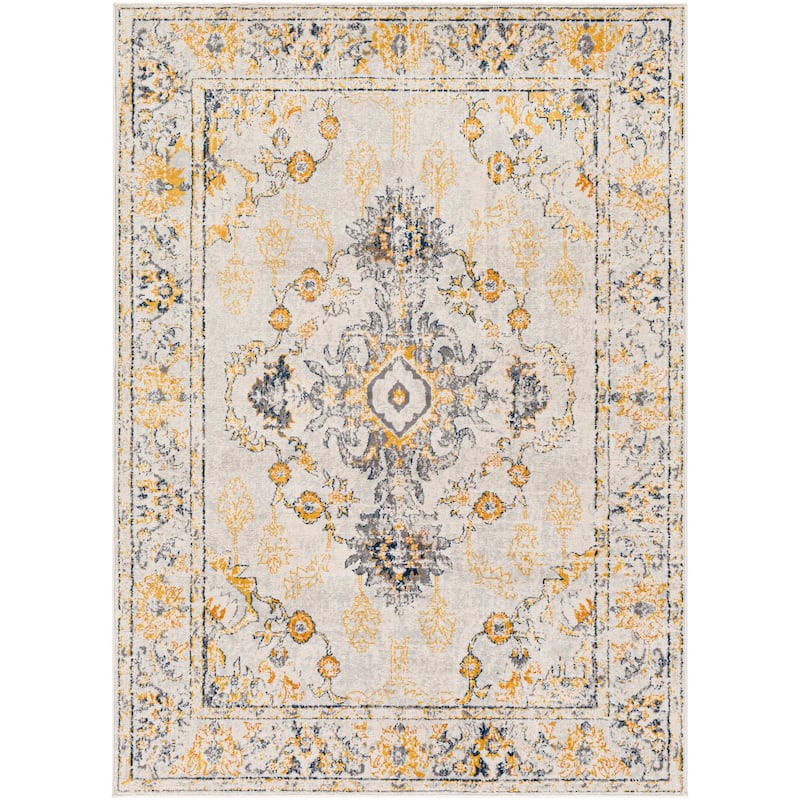 Livabliss Traditional Floransa Medallion Area Rug