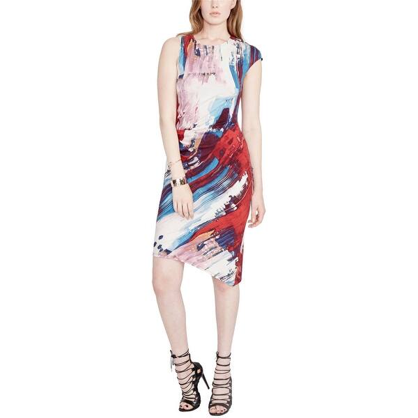 Rachel Roy Womens Abstract-Print Asymmetrical Dress - Bed Bath & Beyond