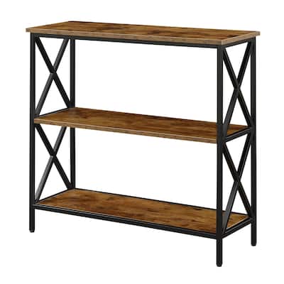3-Tier Open Bookcase with Sturdy Frame and Spacious Shelves for Living Room or Office Storage - 12