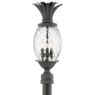 Hinkley Lighting Plantation 120v 3 Light 25" Tall Post Light with