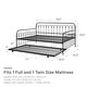preview thumbnail 17 of 16, The Novogratz Bright Pop Full Metal Daybed with Twin Trundle Bed