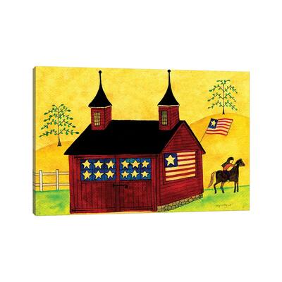 iCanvas "American Folk Art Barn" by Cheryl Bartley Canvas Print